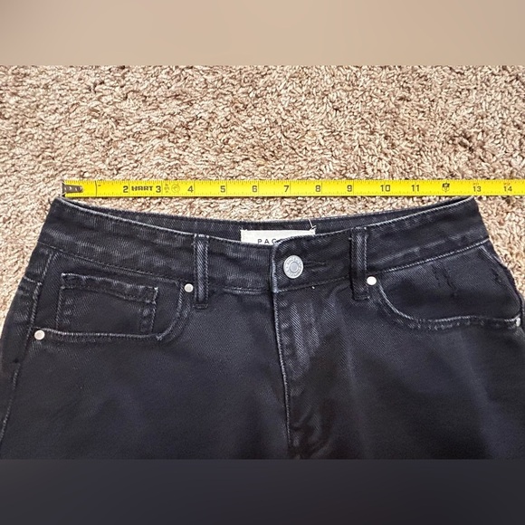 Pacsun High Rise Black Denim Shorts Size 25 - Picture 5 of 7
